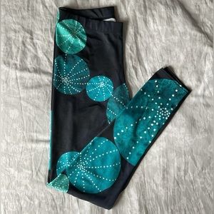 🆕 Red Bubble Turquoise Cactus Field Leggings